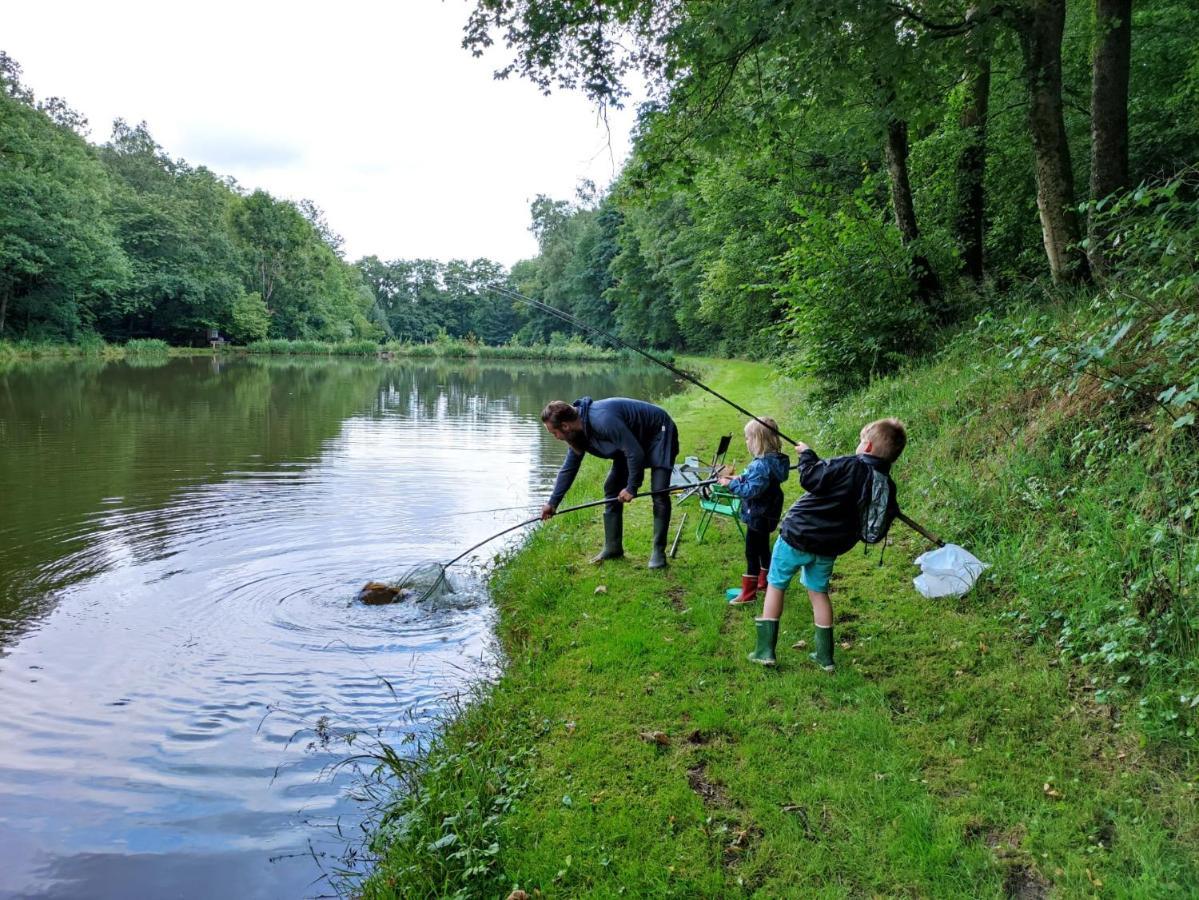 Deux Etangs Poissonneux Au Milieu Des Bois Avec Gite Moderne, La Halte Des Deux Lacs Rosée Eksteriør billede